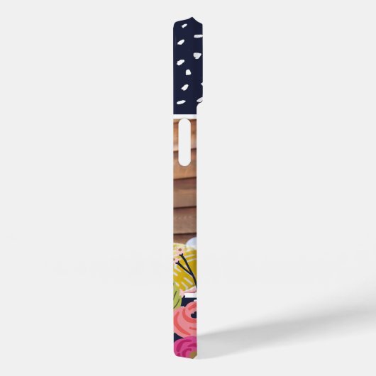 明るいフローラとドットカスタムの写真 Case-Mate iPhoneケース (裏面 / 右)