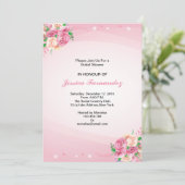 明るいフローラのブライダルシャワー 招待状 (スタンド正面)