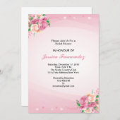 明るいフローラのブライダルシャワー 招待状 (正面/裏面)