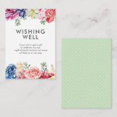 明るいフローラの水色 | Wishingウェルカード エンクロージャーカード (正面/裏面)