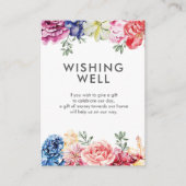 明るいフローラの水色 | Wishingウェルカード エンクロージャーカード (正面)
