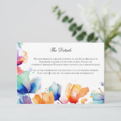 明るいフローラの結婚水色の詳細 エンクロージャーカード (スタンド正面)