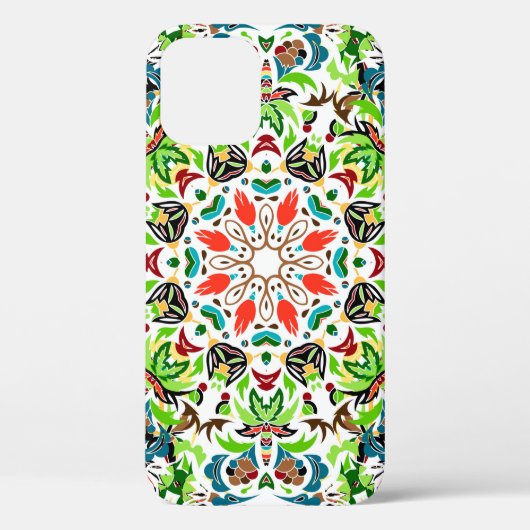  明るいフローラオーナメントのシームレスなパターンヴィン Case-Mate iPhoneケース (裏面)