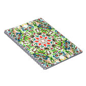 明るいフローラオーナメントのシームレスなパターン。ヴィン ノートブック (右側)