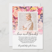 明るいフローラサンキューベレ写真 サンキューカード (正面)