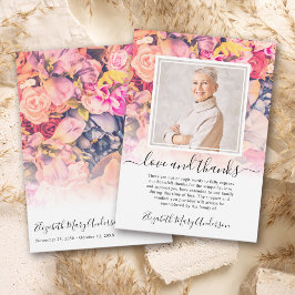 明るいフローラサンキューベレ写真 サンキューカード