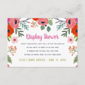 明るいフローラディスプレイシャワーなしギフトラップ要求 エンクロージャーカード (正面)