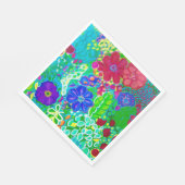 明るいフローラナプキンズフォー任意の大事な行事 スタンダードランチョンナプキン (角)