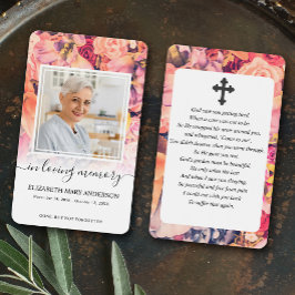 明るいフローラフォト悔やみや弔慰葬儀祈りの言葉カード