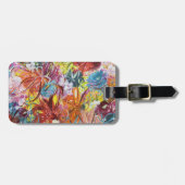 明るいフローラフラワーラゲージタグモダンデザイン ラゲッジタグ (正面横)