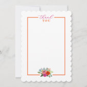 明るいフローラベビーシャワー サンキューカード (正面)