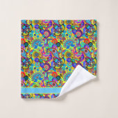 明るいフローラペイズリーバスタオルセット バスタオルセット (ウォッシュタオル)