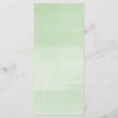 明るいフローラホットピンクのオレンジ色の赤ちゃんシャワーメニュー プログラム (裏面)