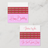 明るいフローラミニチュア ノートカード (正面/裏面)