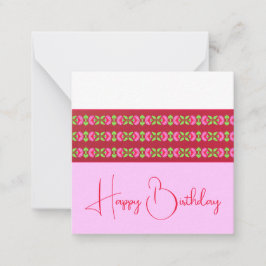 明るいフローラミニチュア ノートカード