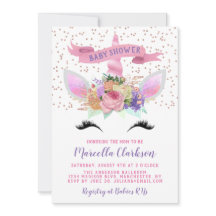 明るいフローラユニコーンベビーシャワー