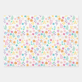 明るいフローララッピングシート ラッピングペーパーシート (正面2)