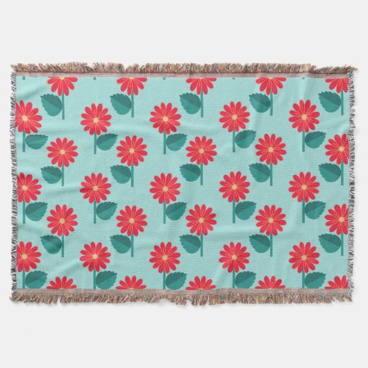 明るいフローラ投球ブランケット スローブランケット (正面)