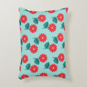 明るいフローラ抽象芸術 アクセントクッション (正面(垂直))