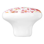 明るいフローラ水彩植物学 セラミックノブ (側面)