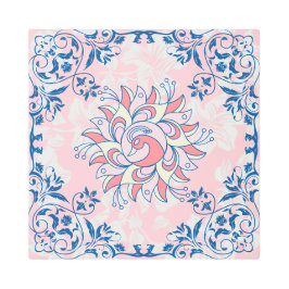 明るいフローラ美しい、ピンクと白のランゴリ メタルプリント