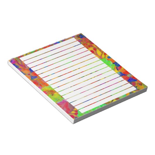 明るいフローラ ノートパッド (アングル)