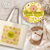 明るいフローラ_プラスチック製のスタイル ラージトートバッグ