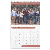 明るいブカラフルラシストローク12か月写真 カレンダー (1月 2026)