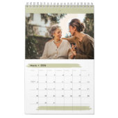 明るいブカラフルラシストローク12か月写真 カレンダー (3月 2026)