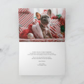 明るいブメリーラシレタリングフォトクリスマス シーズンカード (内部)