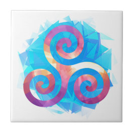 明るいブルターニュのtriskel タイル