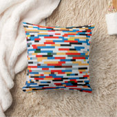明るいブロックパターン クッション (ブランケット)