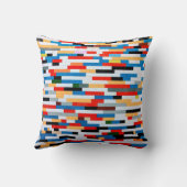 明るいブロックパターン クッション (裏面)