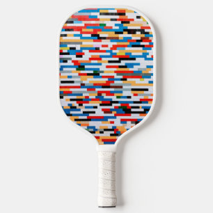 明るいブロックパターン ピックルボールラケット