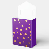 明るいプラムパープルと金ゴールド フェイバーボックス (オープン)