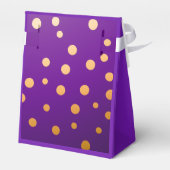 明るいプラムパープルと金ゴールド フェイバーボックス (裏面サイド)