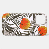 明るいプルを持つ植物性の継ぎ目のない熱帯パターン Case-Mate iPhoneケース (裏面 (横))