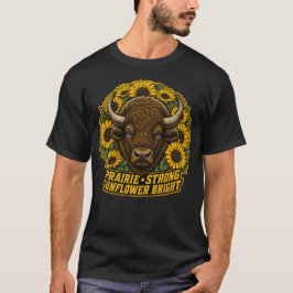 明るいプレーリー・ストロング・ヒマワリ Tシャツ