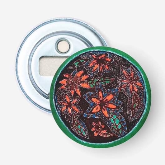 明るいヘナ模様 栓抜き (正面)