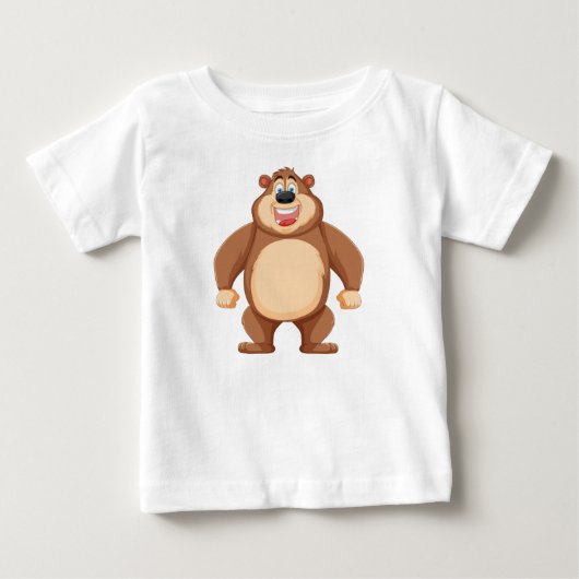 明るいベアージャ素晴らしージー ベビーTシャツ (正面)