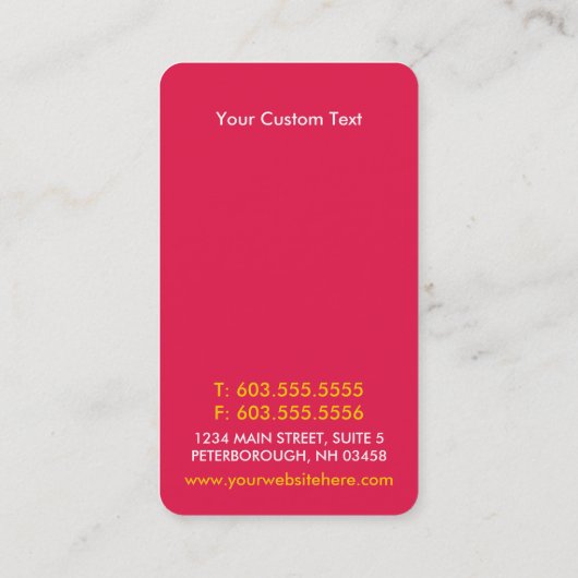 明るいベクトルはシックな名刺を一周します 名刺 (裏面)