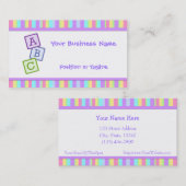 明るいベビーの名刺 名刺 (正面/裏面)