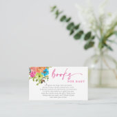 明るいベビーの開花ピンク赤ちゃんシャワー予約リクエスト エンクロージャーカード (スタンド正面)