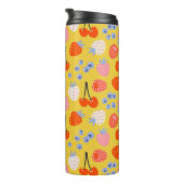 明るいベリカラフルーの果実のパターン タンブラー (回転右)