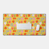 明るいベリカラフルーの果実のパターン デスクマット (キーボード&マウス)