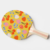 明るいベリカラフルーの果実のパターン 卓球ラケット (横)