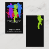 明るいペンキはアクリルをなでます 名刺 (正面/裏面)