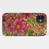 明るいホットピンクと黄色のデイジーの花 Case-Mate iPhoneケース (裏面(横))