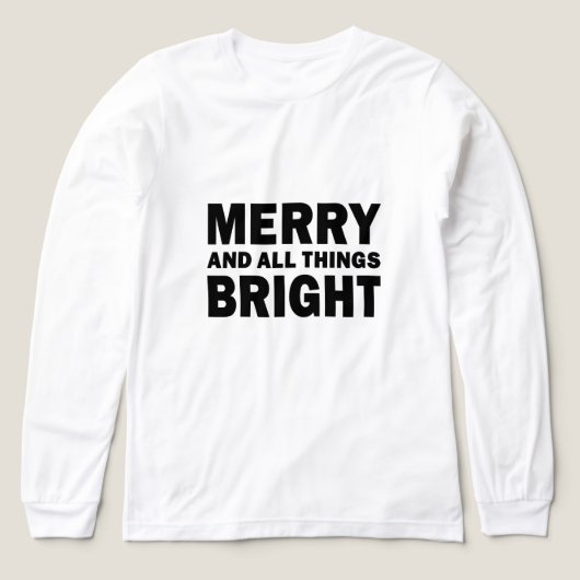 明るいホリデークリスマス トライブレンドTシャツ (デザイン正面)