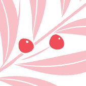 明るいホリデーフォリア マグカップ